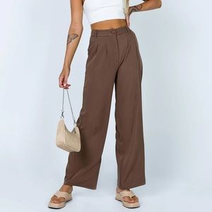 Princess Polly Archer Pants Brown